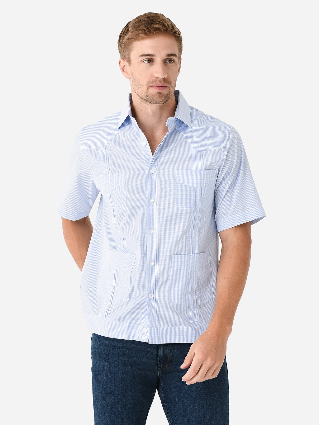 Centuria Men's Guayabera Shirt - Saint Bernard