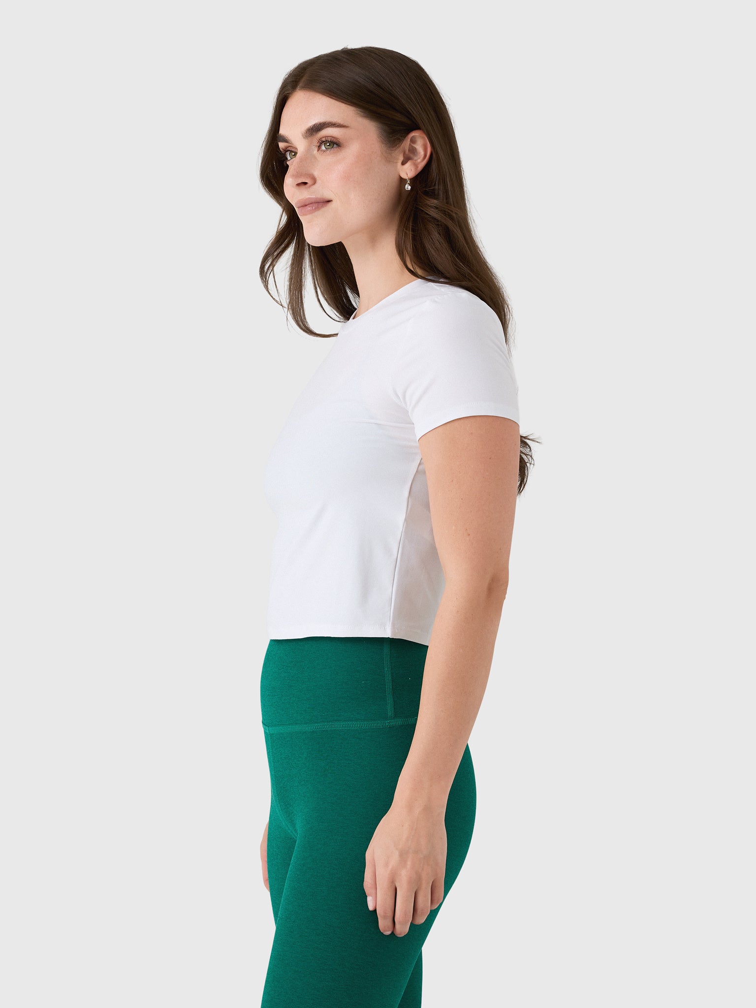 Beyond Yoga Women's Featherweight Cropped Tee - Saint Bernard