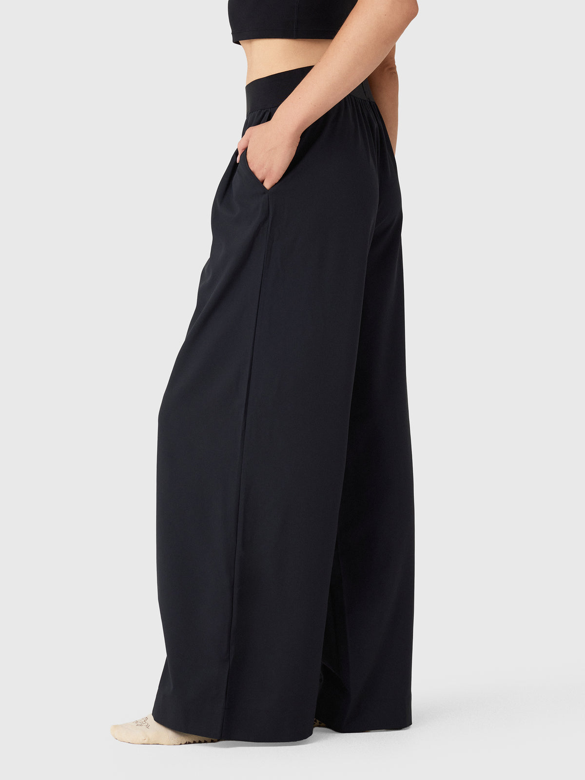 Beyond Yoga Women's Elasticated Wide Leg Pant - Saint Bernard