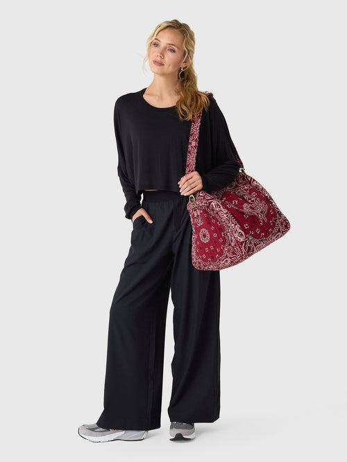 Beyond Yoga Women's Studio Luxe Cropped Long Sleeve Tee