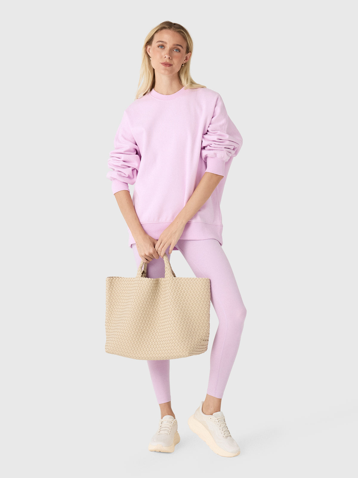 Beyond Yoga Women's LuxeFleece 2.0 Oversized Crewneck - Saint Bernard