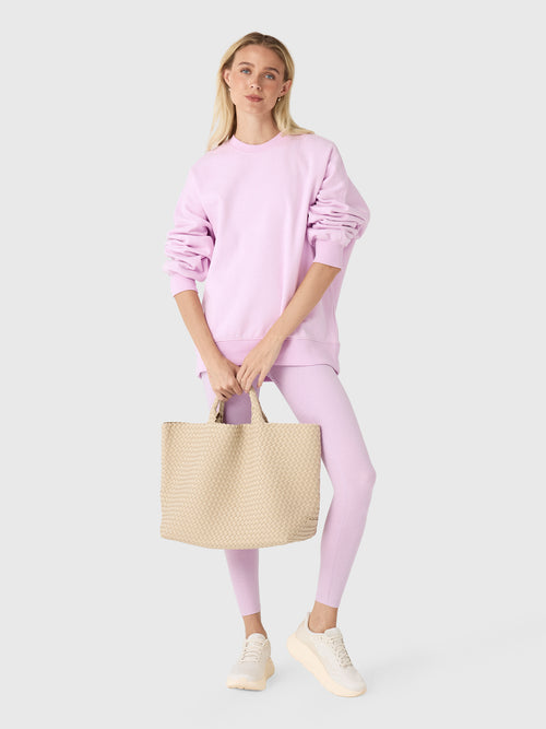 Beyond Yoga Women's LuxeFleece 2.0 Oversized Crewneck - Saint Bernard