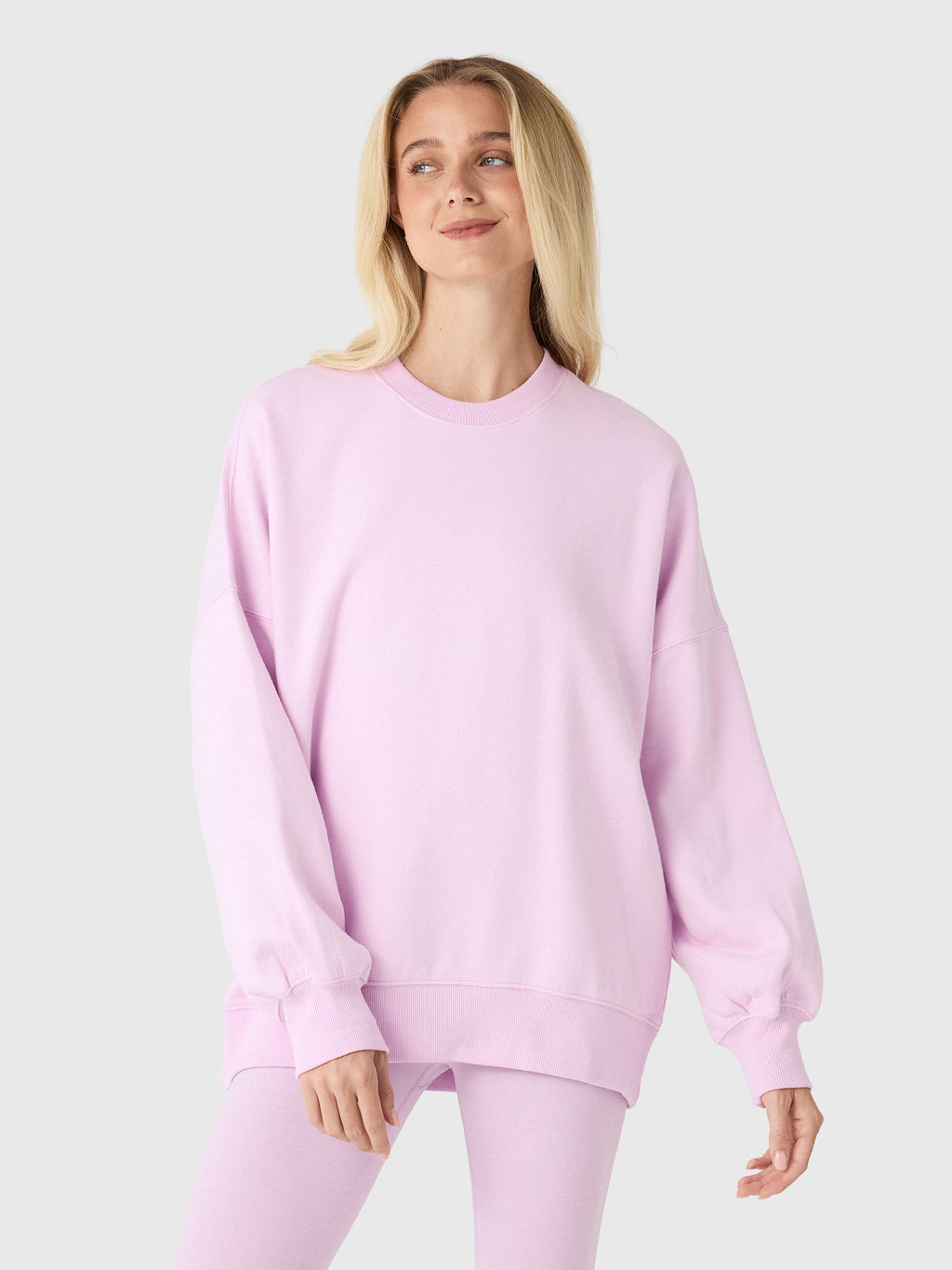 Beyond Yoga Women's LuxeFleece 2.0 Oversized Crewneck - Saint Bernard