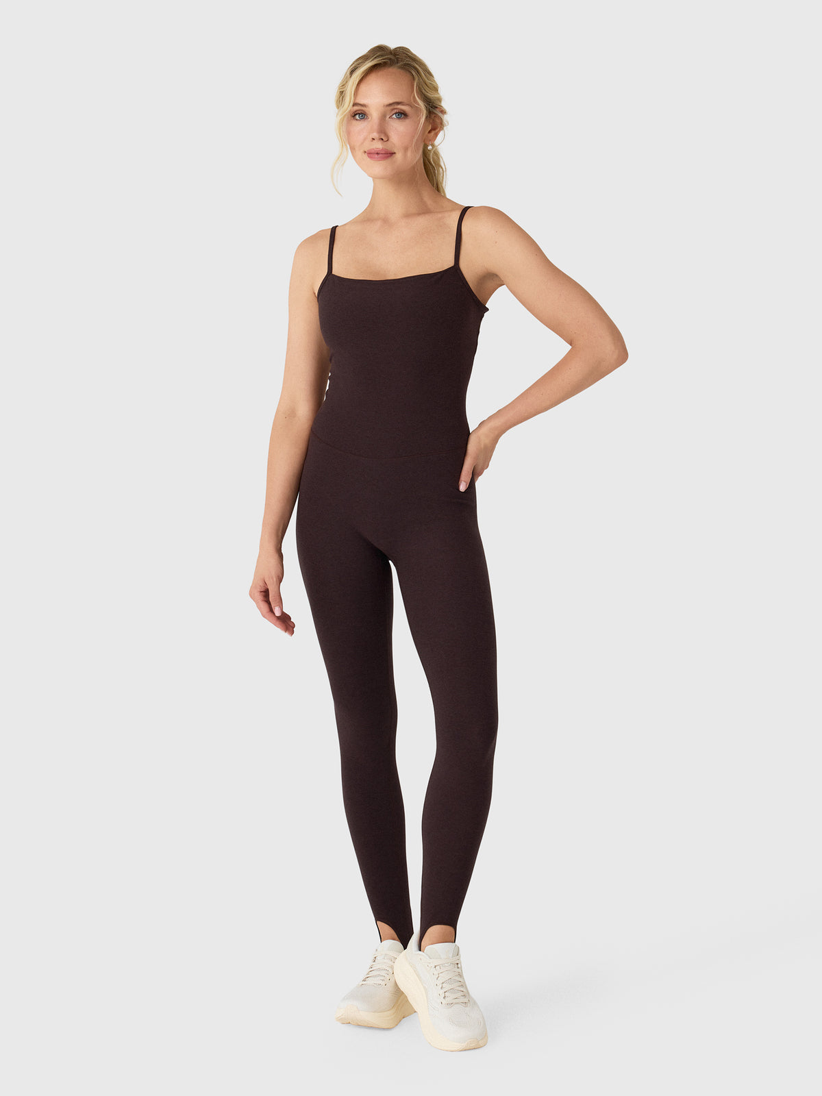 Beyond Yoga Women's Spacedye Stirrup Jumpsuit - Saint Bernard