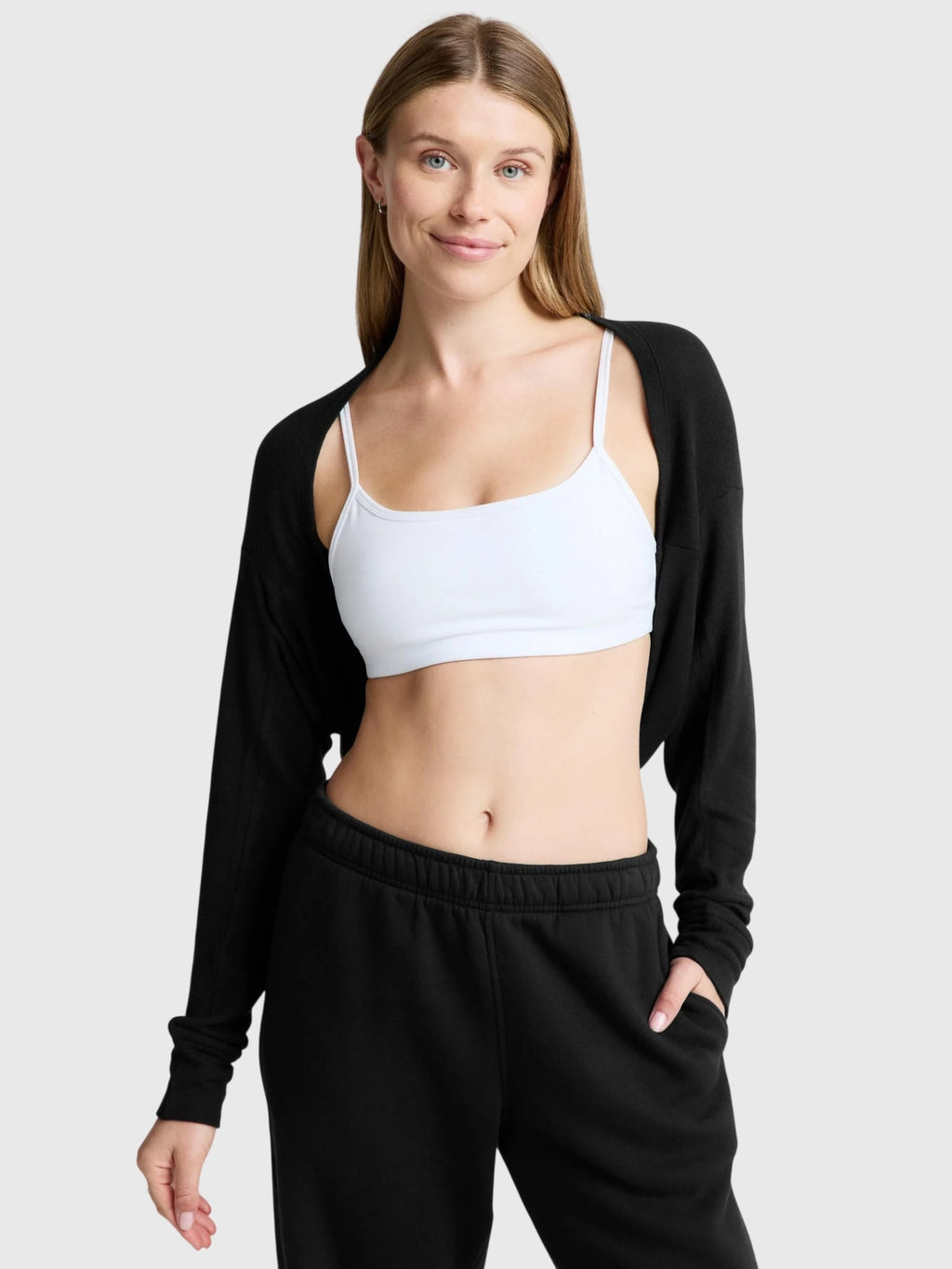 Beyond Yoga Women's LuxeLayer 2-Way Shrug - Saint Bernard