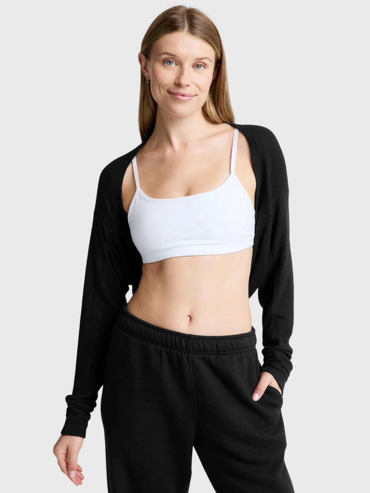 Beyond Yoga Women's LuxeLayer 2-Way Shrug - Saint Bernard