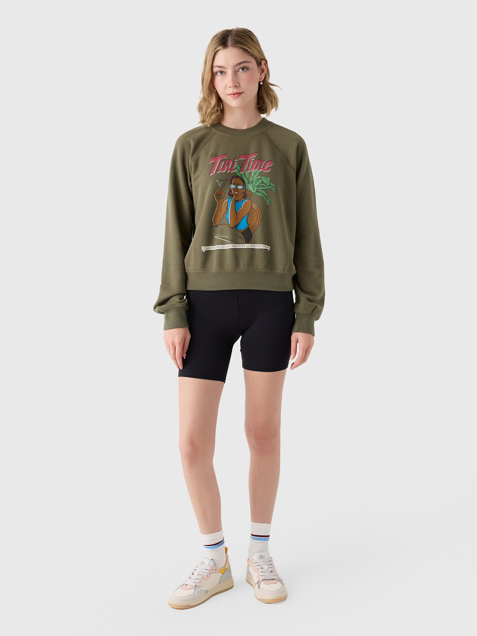 Re/Done Women's Tini Time Classic Crewneck - Saint Bernard