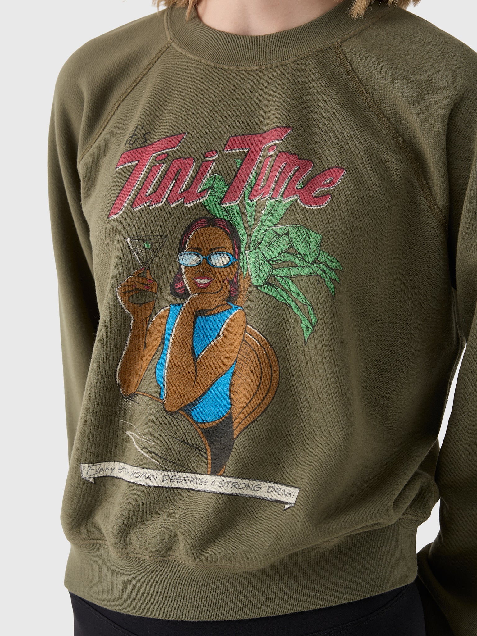 Re/Done Women's Tini Time Classic Crewneck - Saint Bernard