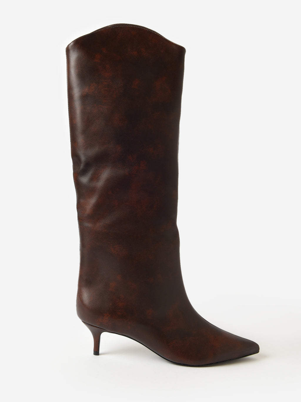 Schutz Women's Maryana Lo Leather Boot - Saint Bernard