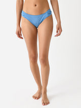 Peony Women's Ruched Low Rise Bikini Bottom - Saint Bernard