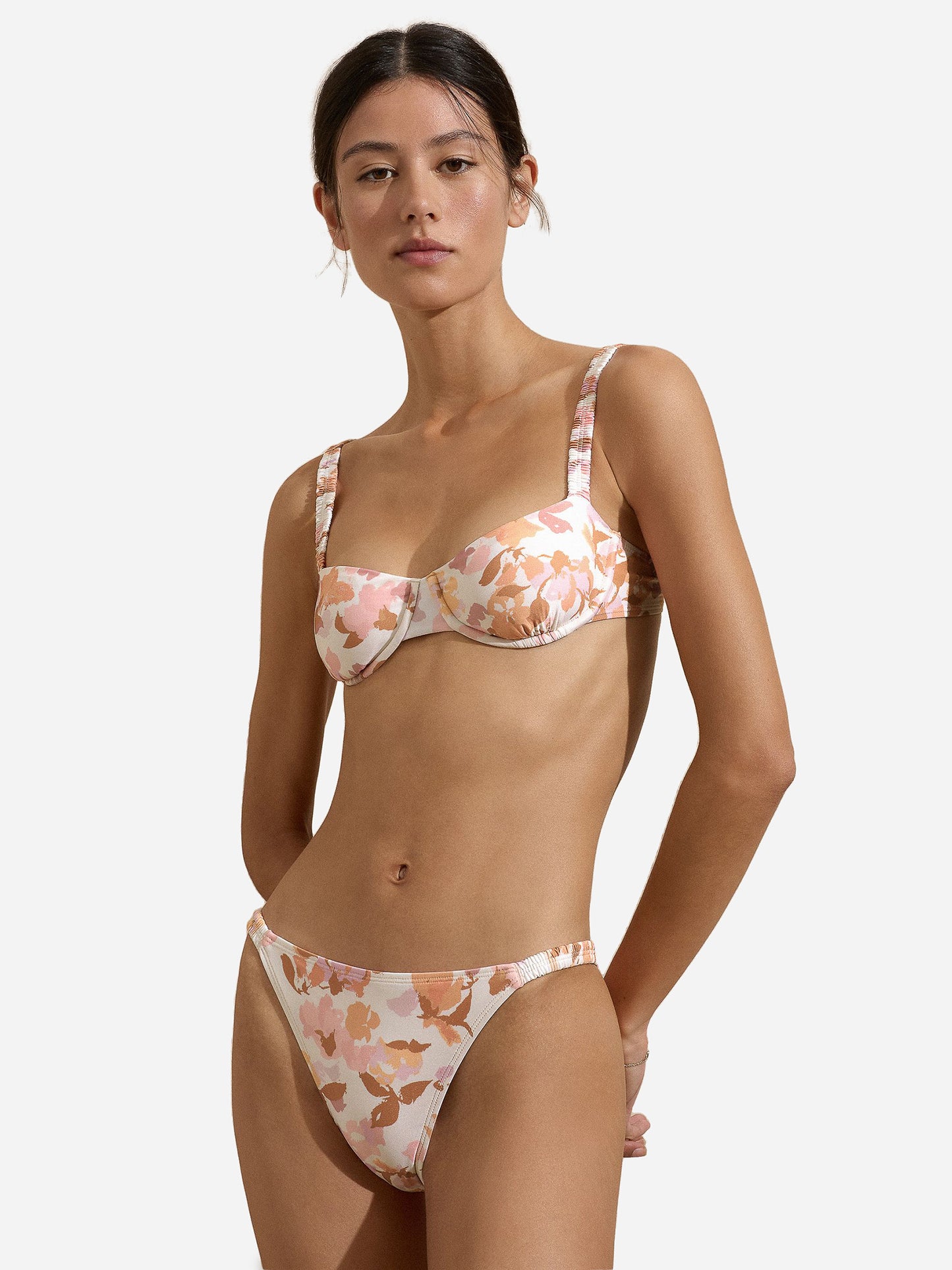 Peony Women's Holiday Balconette Bikini Top - Saint Bernard