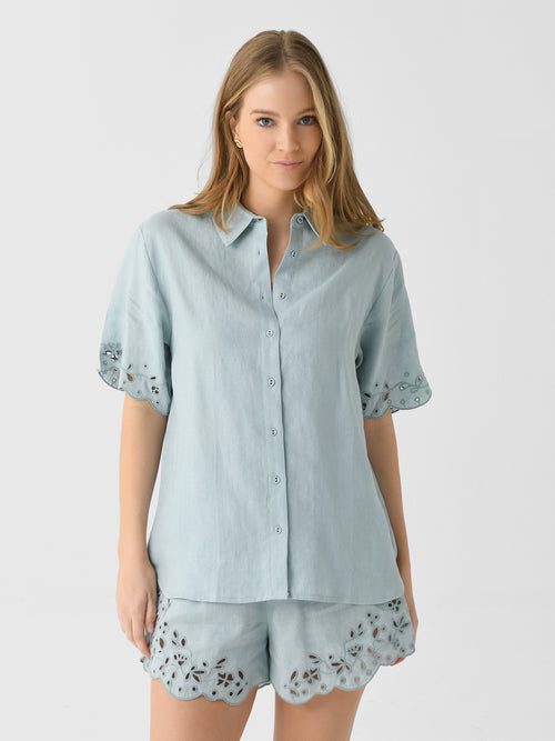 Peony Women's Memoir Embroidered Shirt