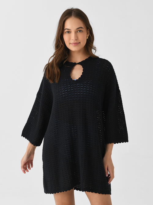 Peony Women's Pointelle Oversized Mini Dress
