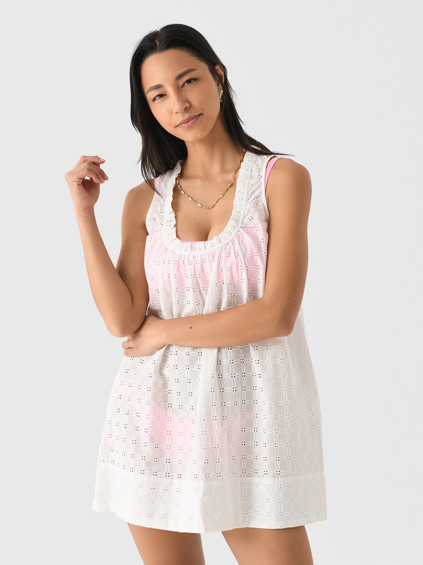 Peony Women's Summer Mini Dress - Saint Bernard