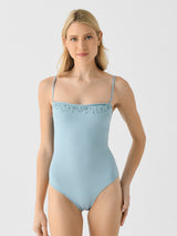 Peony Women's Memoir Embroidered One-Piece Swimsuit - Saint Bernard
