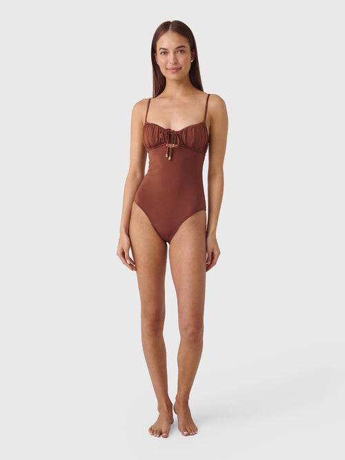 Peony Women's Solstice Ruched One-Piece Swimsuit