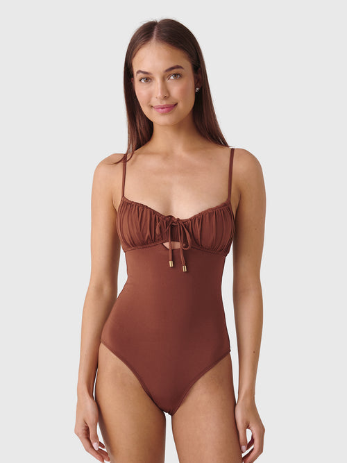 Peony Women's Solstice Ruched One-Piece Swimsuit