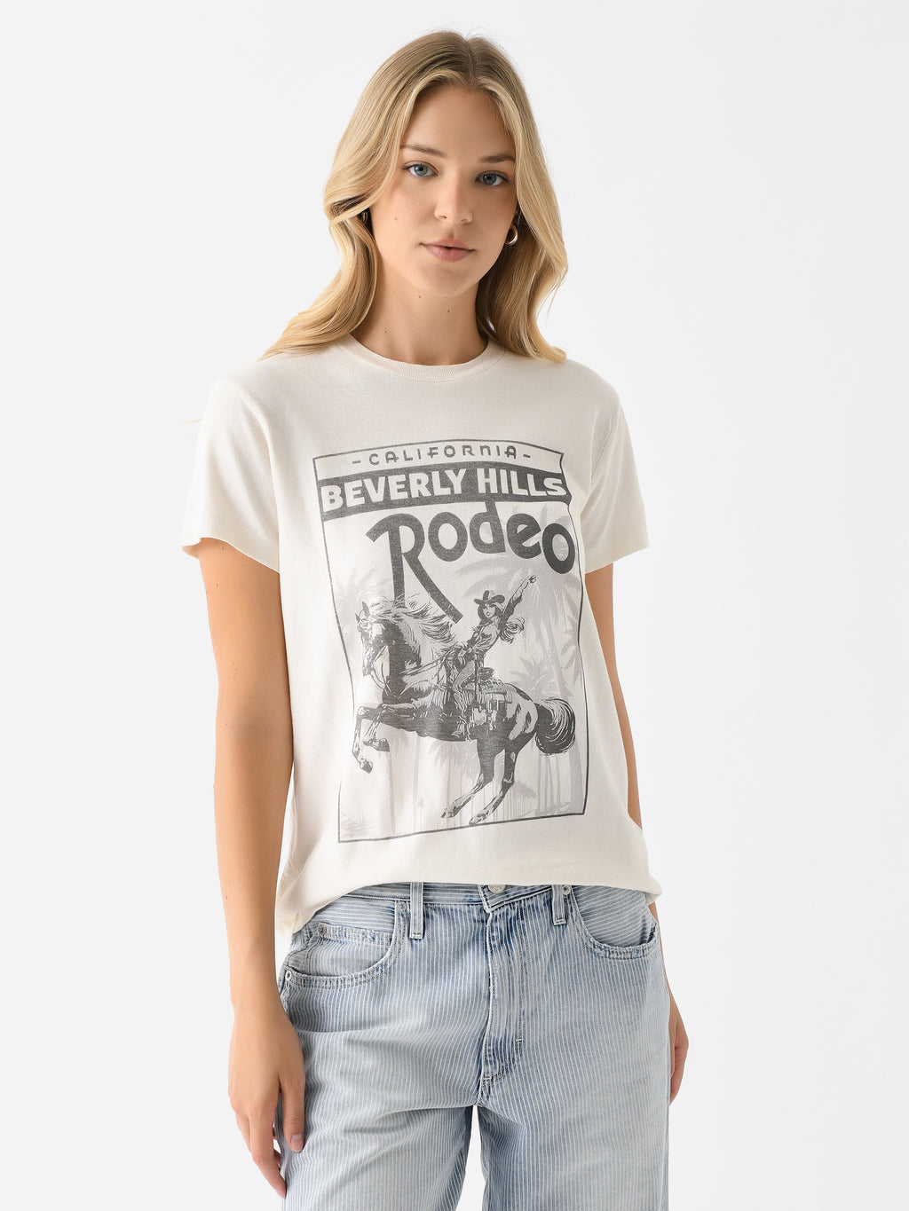 Re/Done Women's Rodeo Drive 70s Loose Tee - Saint Bernard