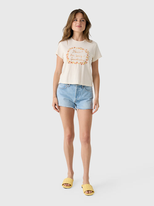Re/Done Women's Florals 1950s Boxy Tee