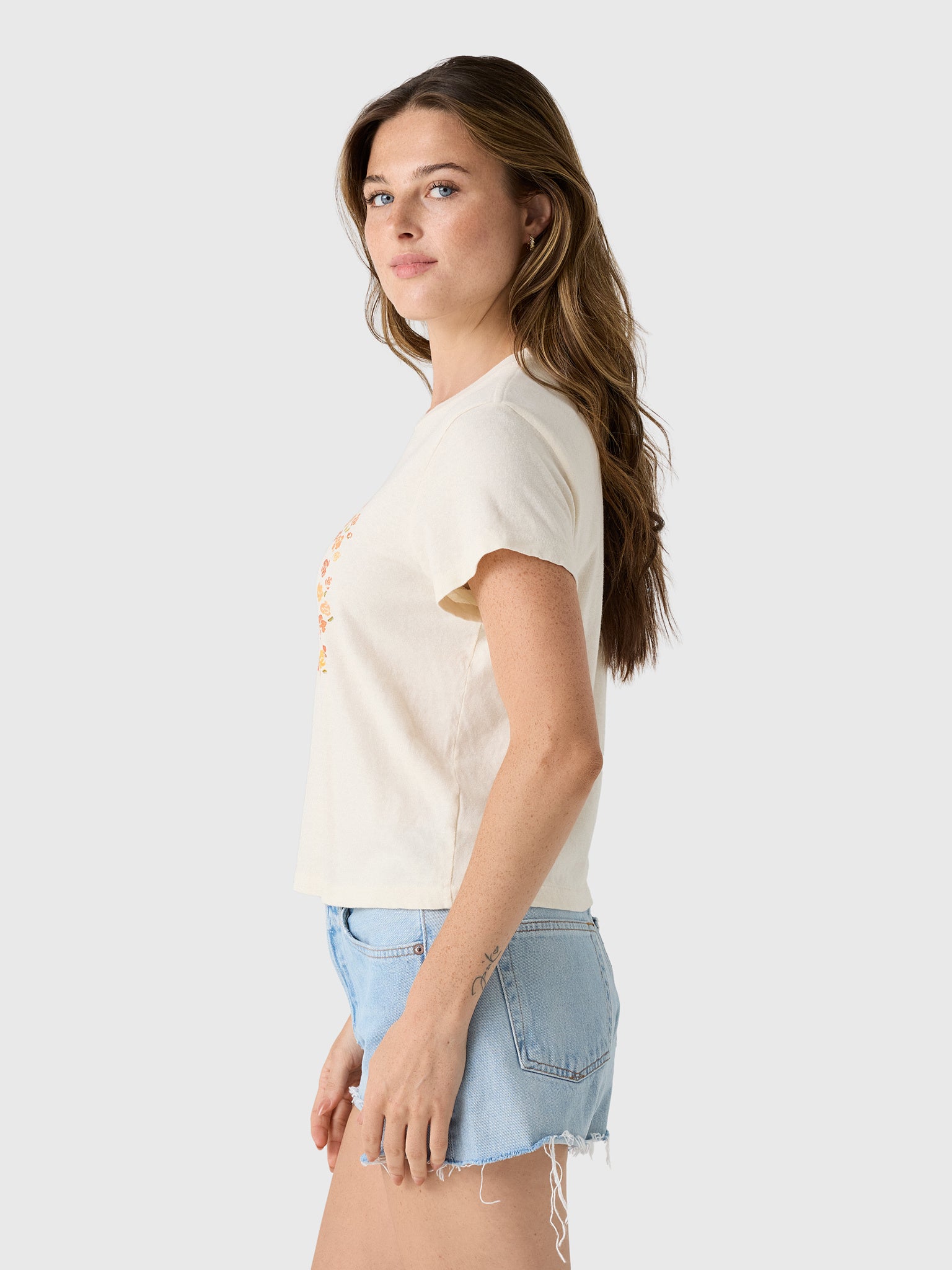 Re/Done Women's Florals 1950s Boxy Tee - Saint Bernard