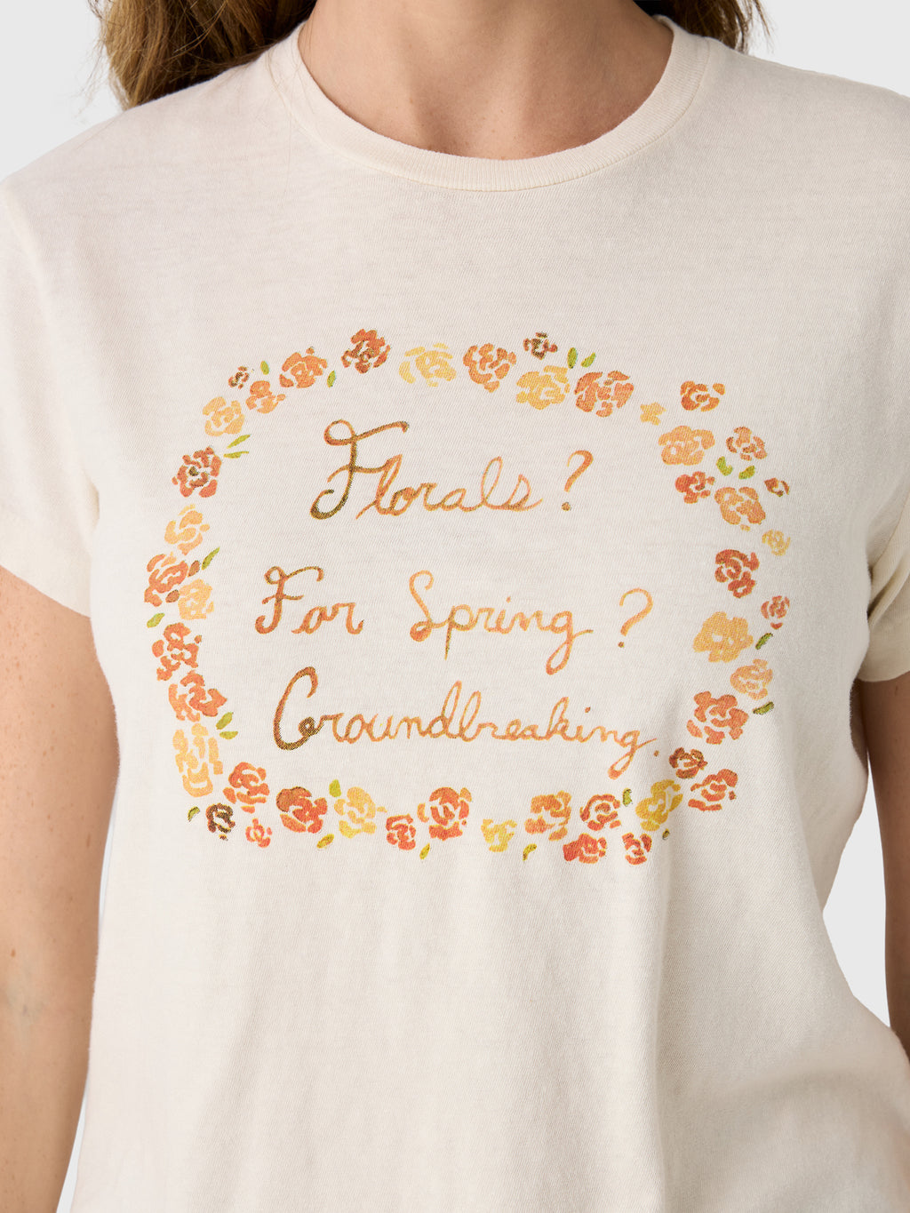 Re/Done Women's Florals 1950s Boxy Tee - Saint Bernard