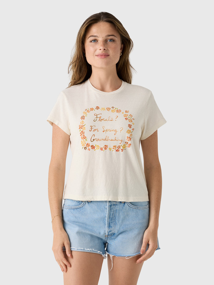 Re/Done Women's Florals 1950s Boxy Tee - Saint Bernard