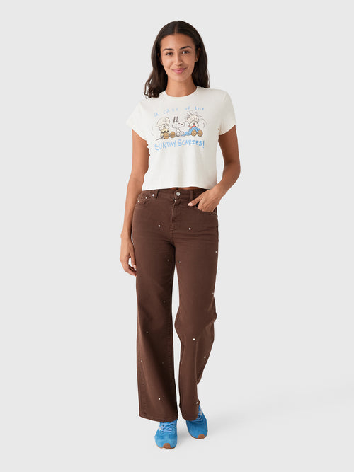 Re/Done Women's Scaries 50s Boxy Tee - Saint Bernard