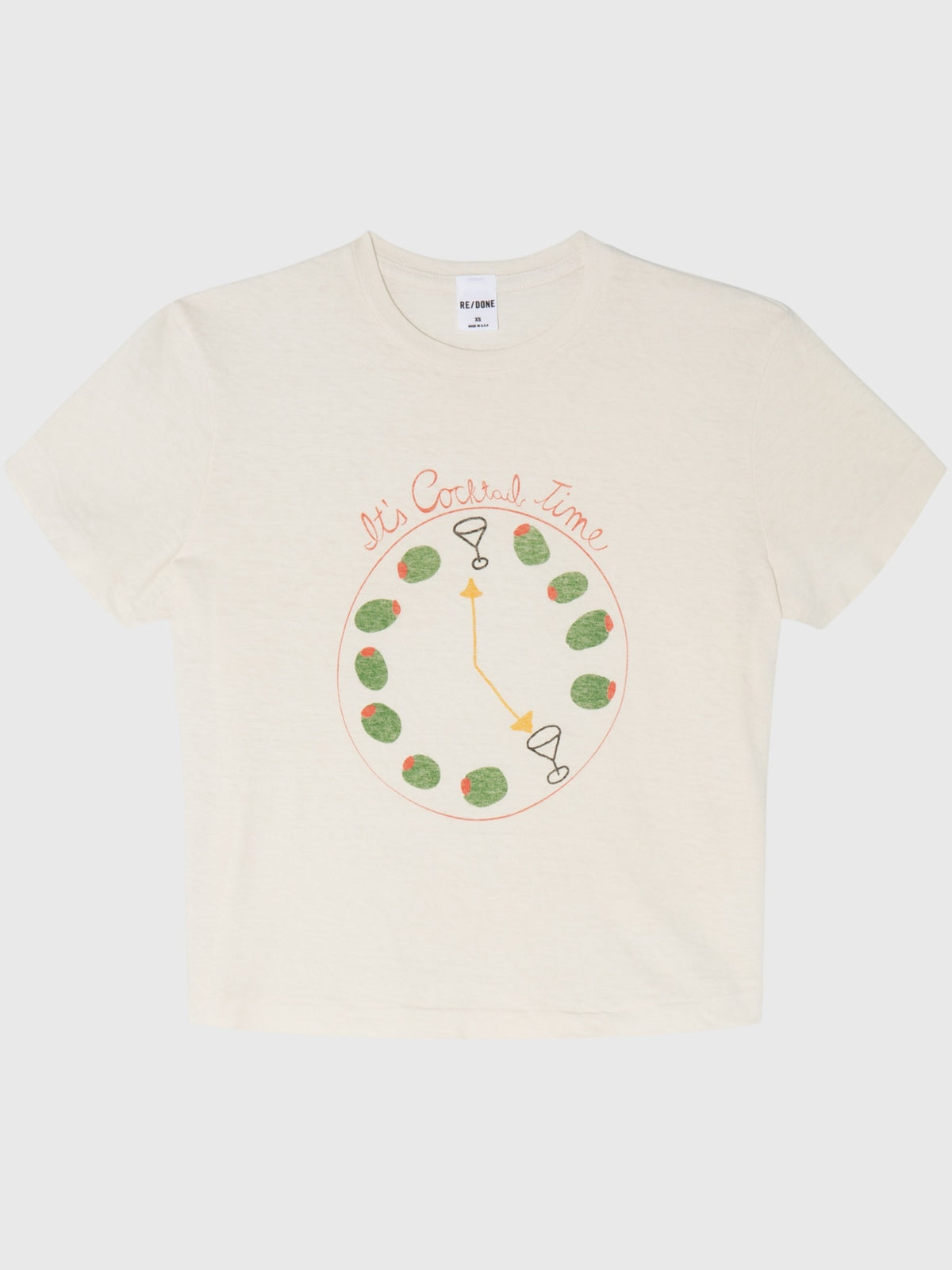 Re/Done Women's Cocktail Time 50s Boxy Tee - Saint Bernard