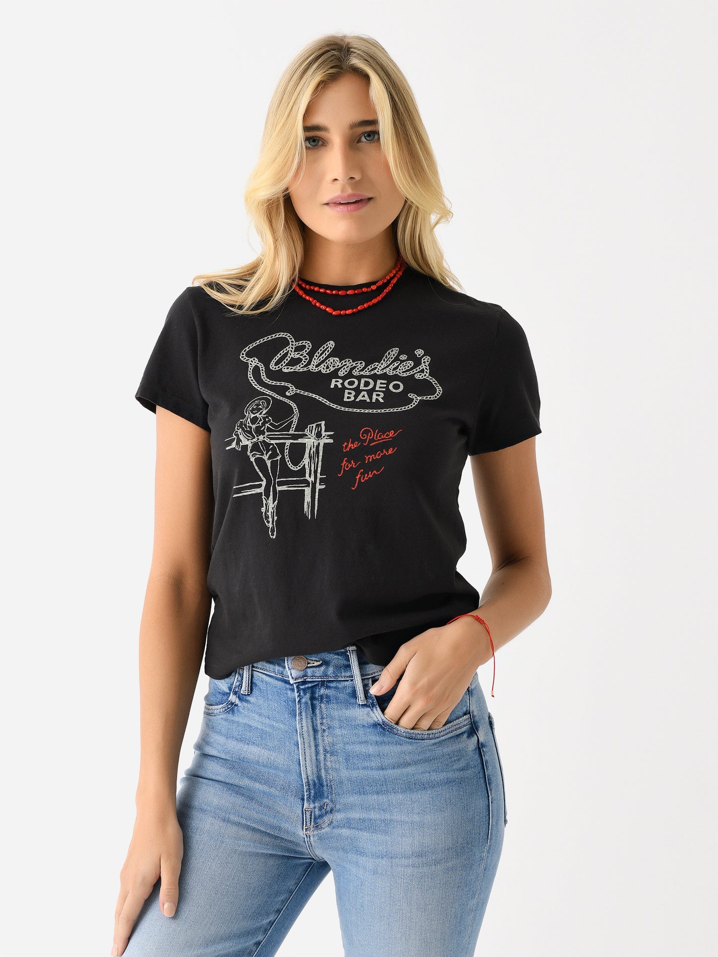 Re/Done Women's Blondie Classic Tee - Saint Bernard