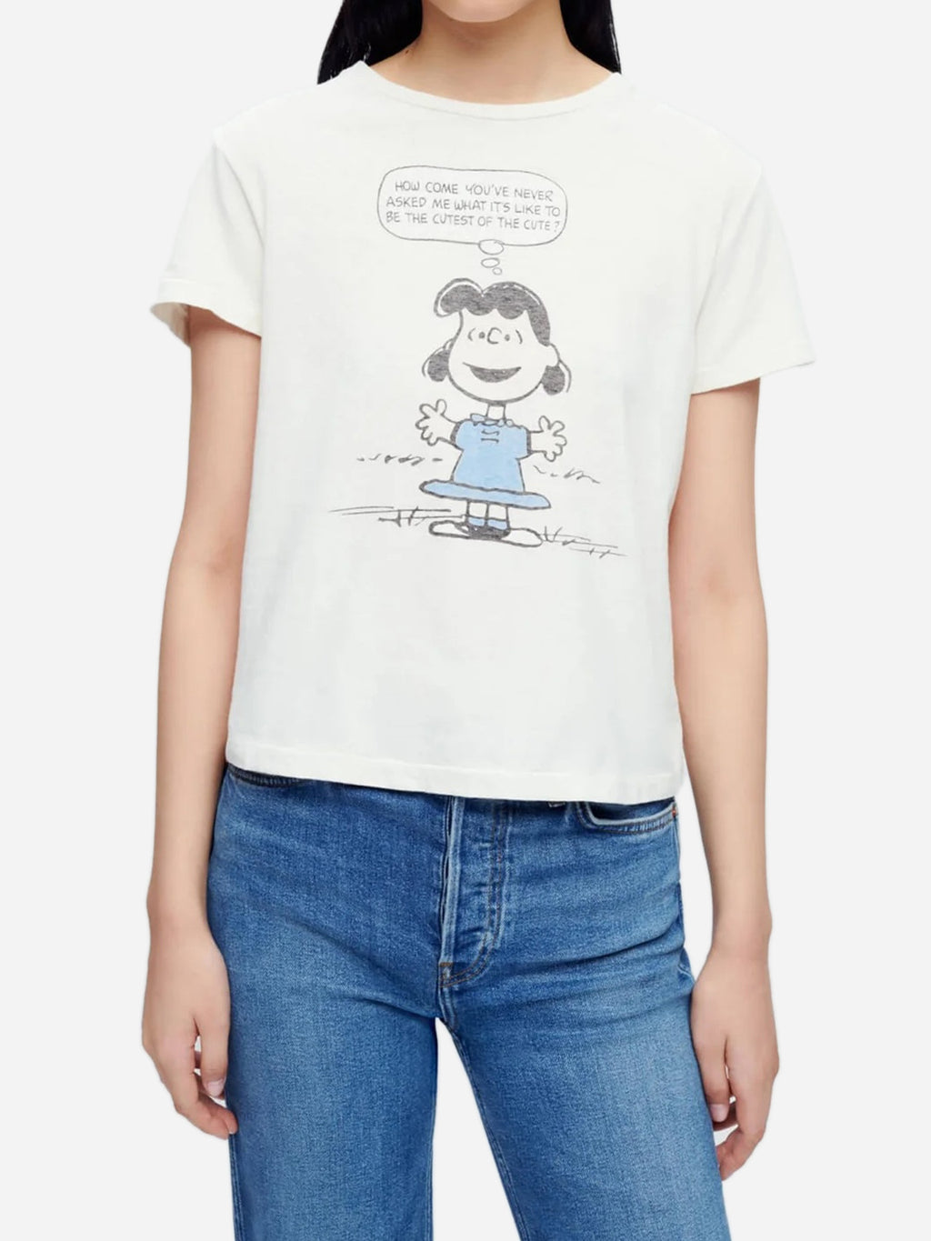 Re/Done Women's Lucy Cute Classic Tee - Saint Bernard
