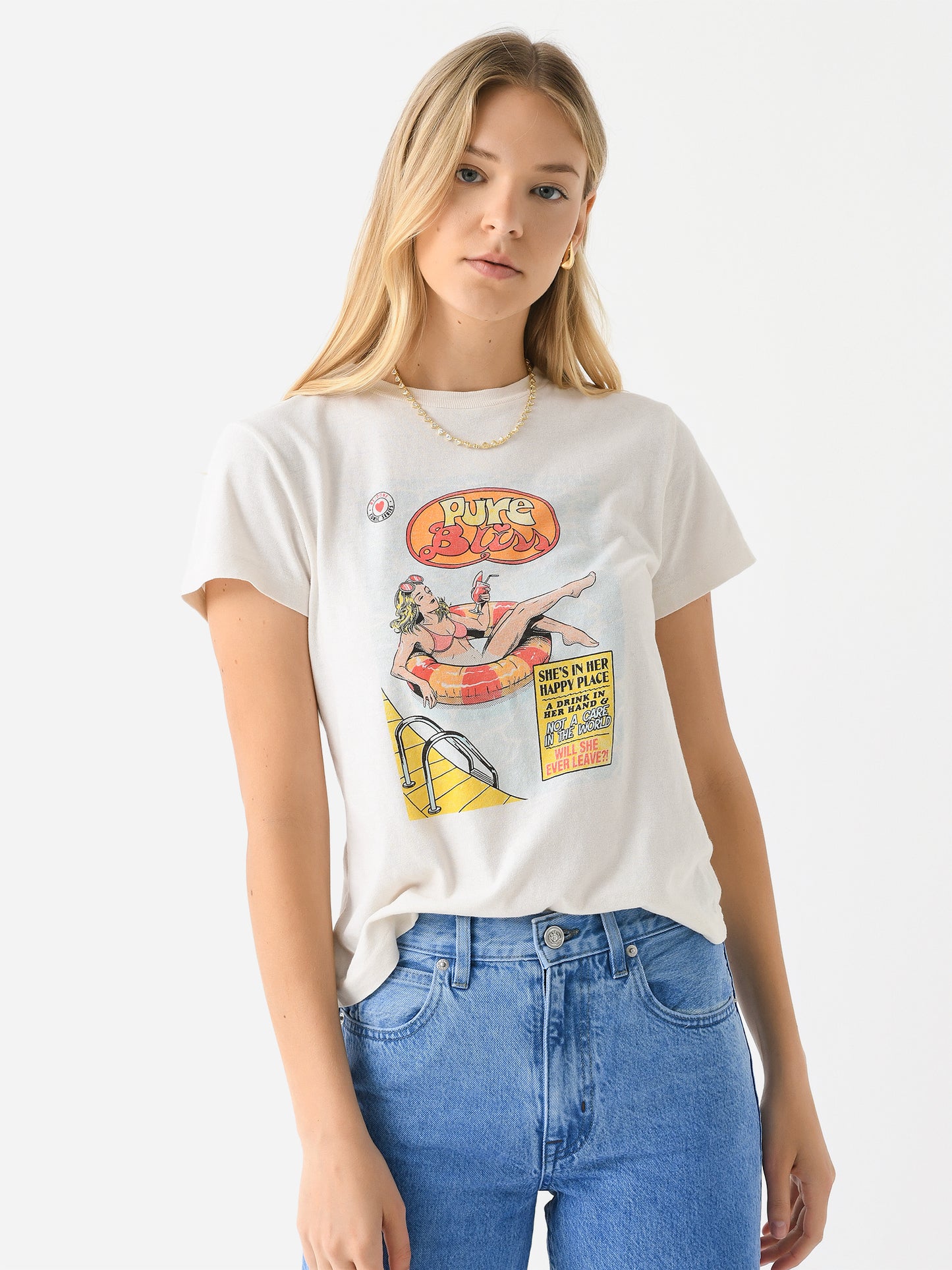 Re/Done Women's Pure Bliss Classic Tee - Saint Bernard