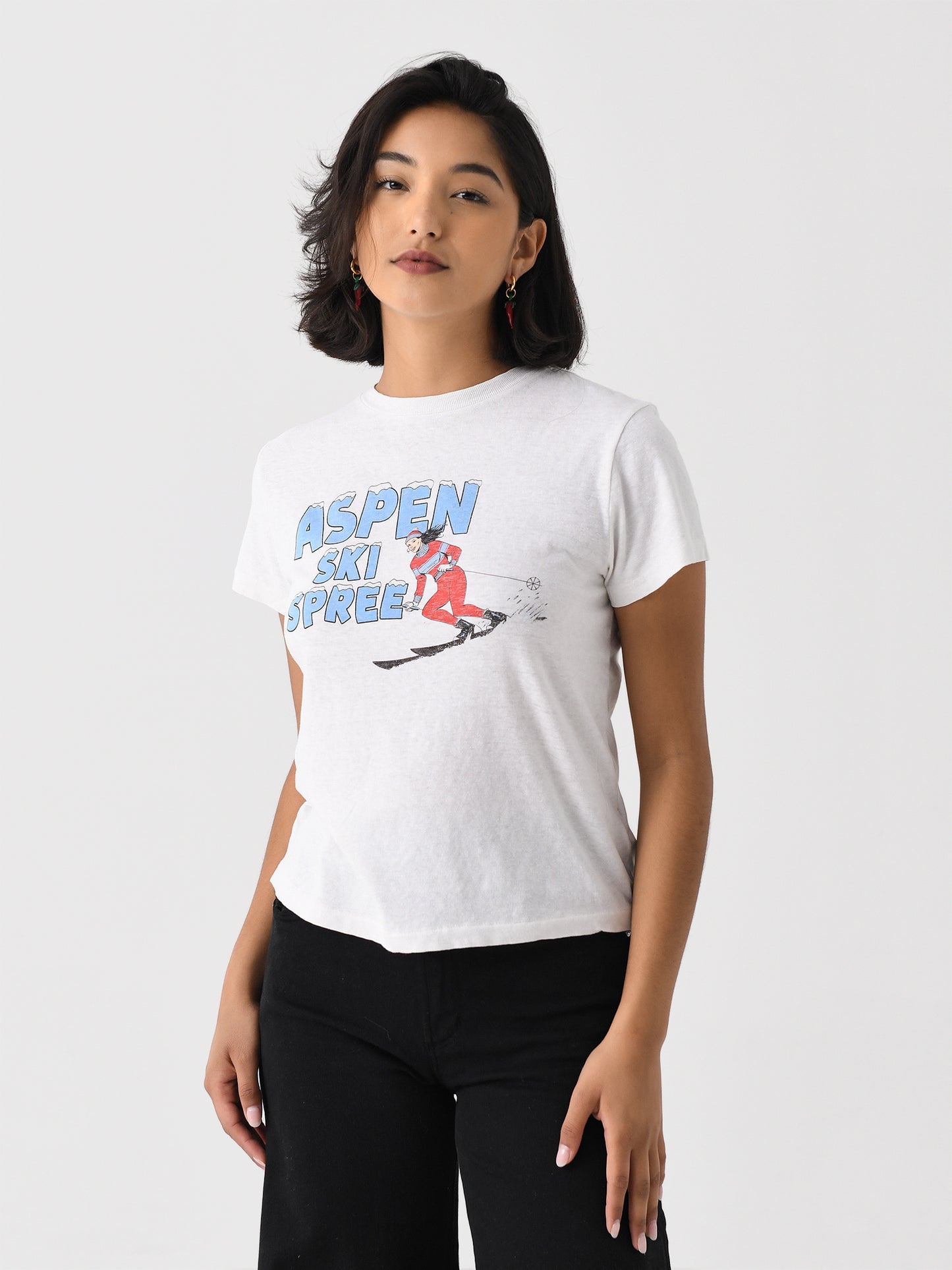Re/Done Women's Ski Spree Classic Tee - Saint Bernard