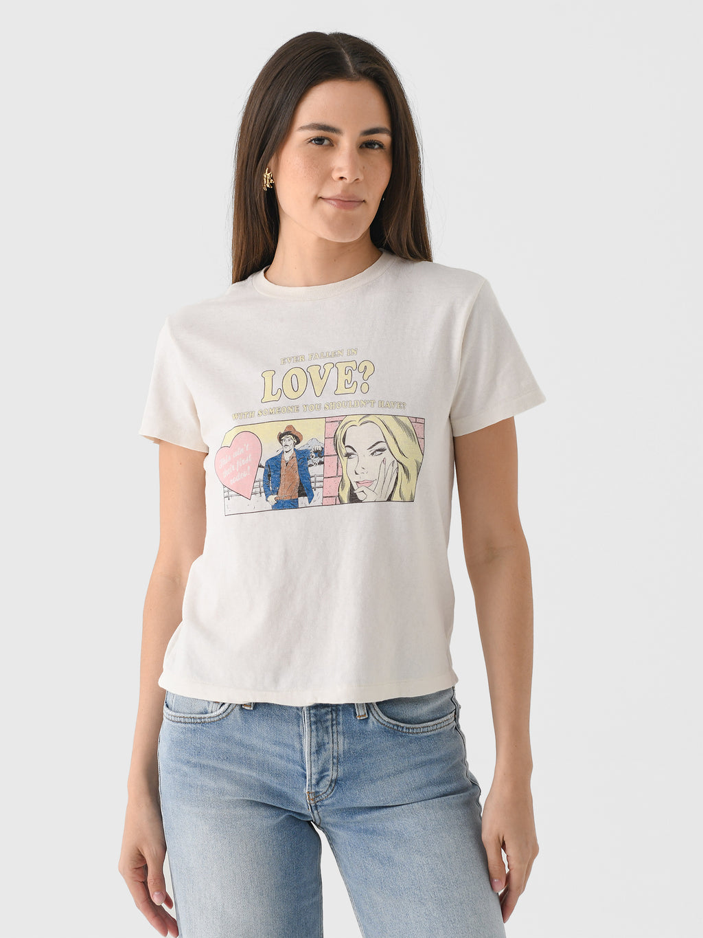 Re/Done Women's Love Classic Tee - Saint Bernard