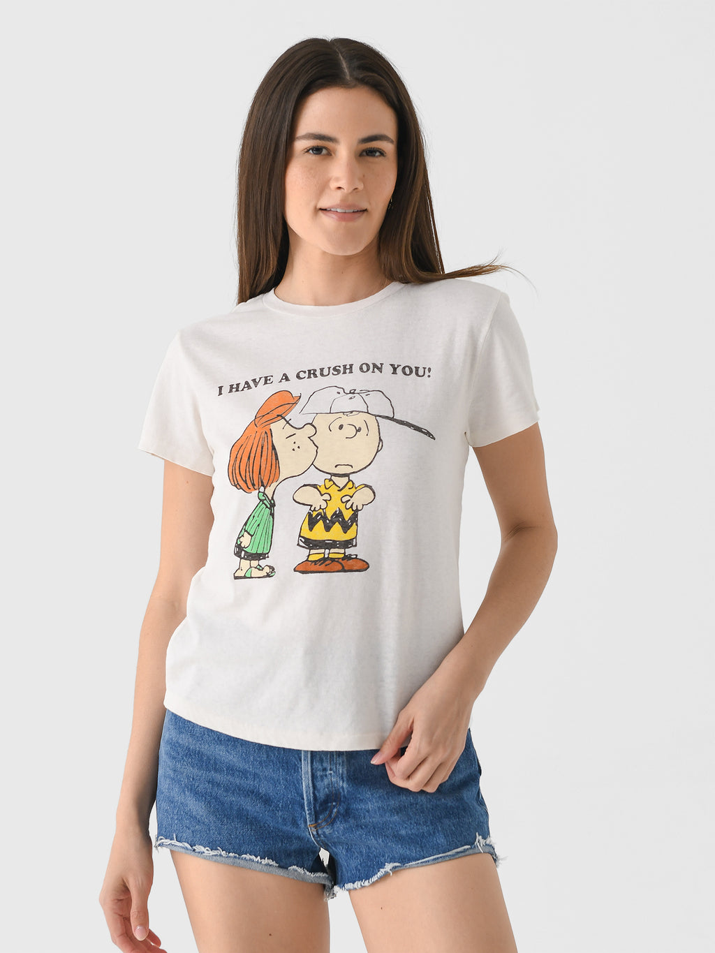 Re/Done Women's Peanuts Crush Classic Tee - Saint Bernard