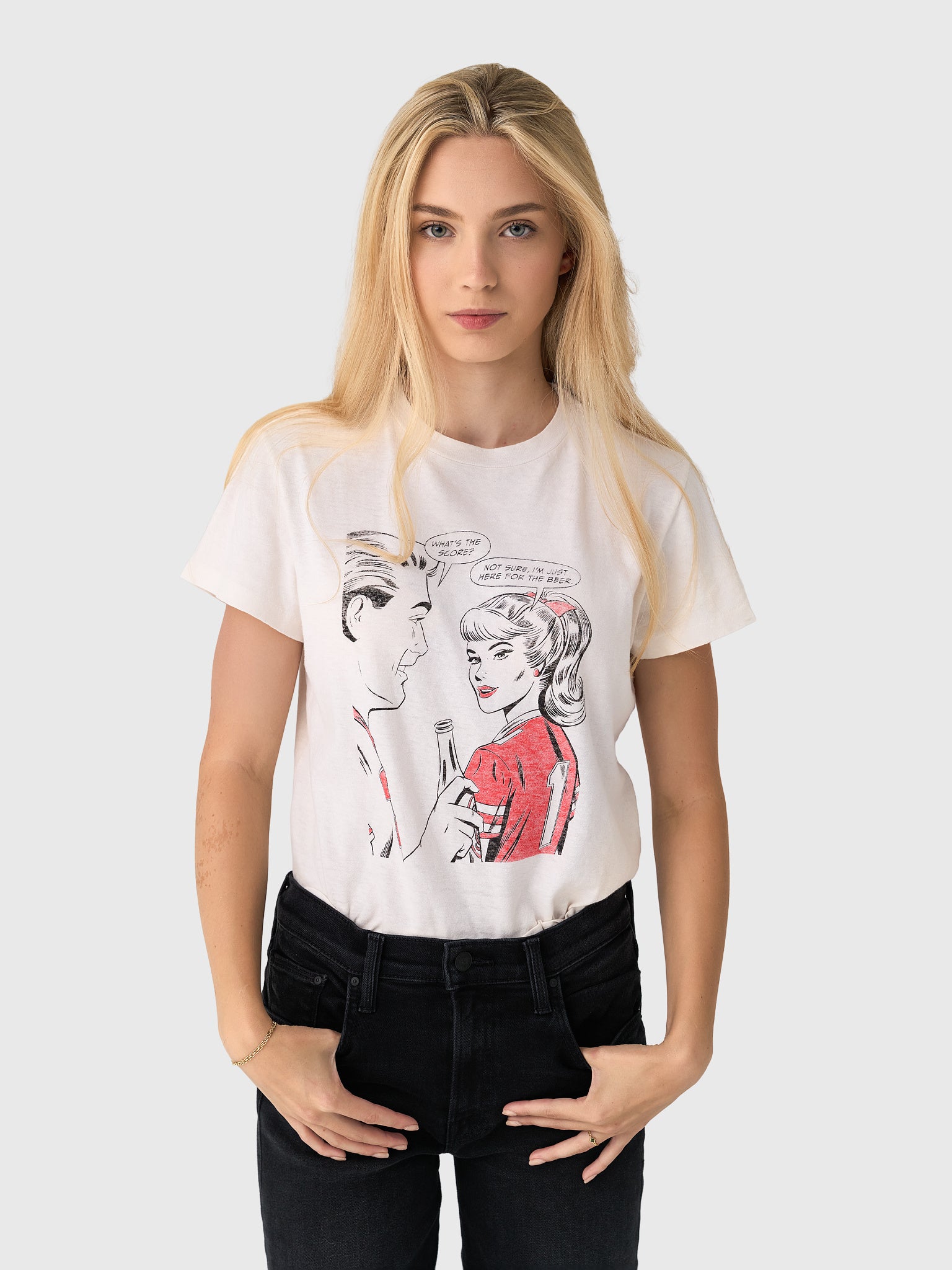 Re/Done Women's Sports Classic Tee - Saint Bernard