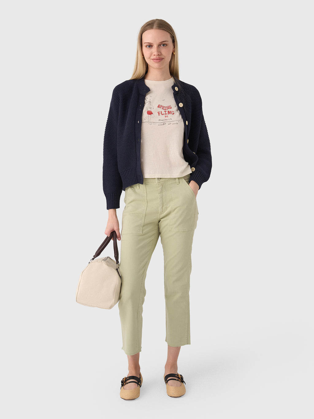 Re/Done Women's Spring Fling Classic Tee - Saint Bernard
