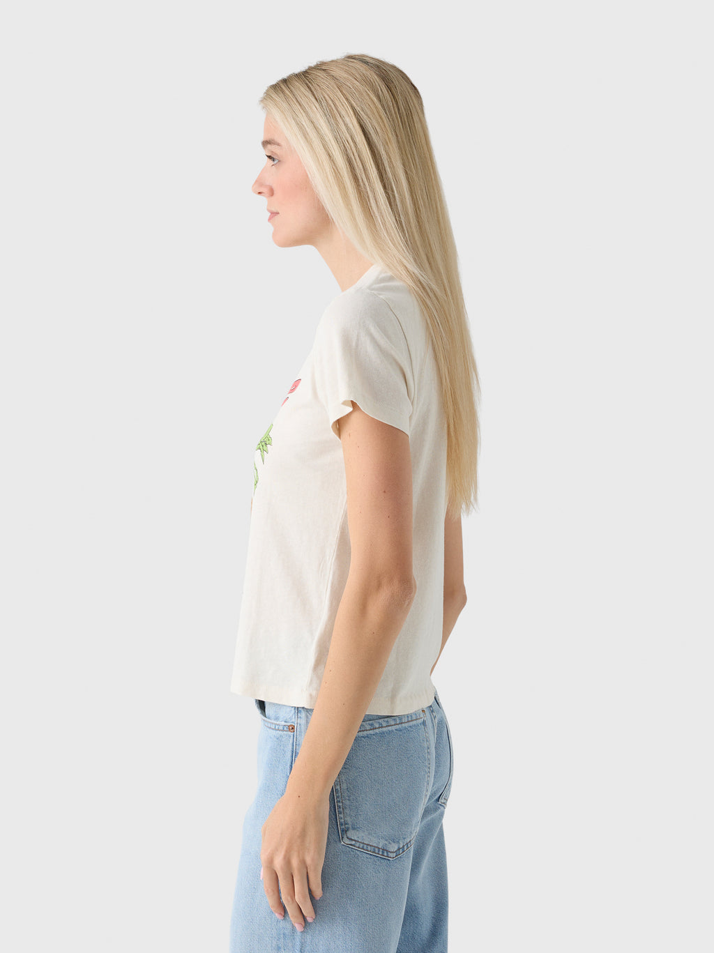 Re/Done Women's Tini Time Classic Tee - Saint Bernard