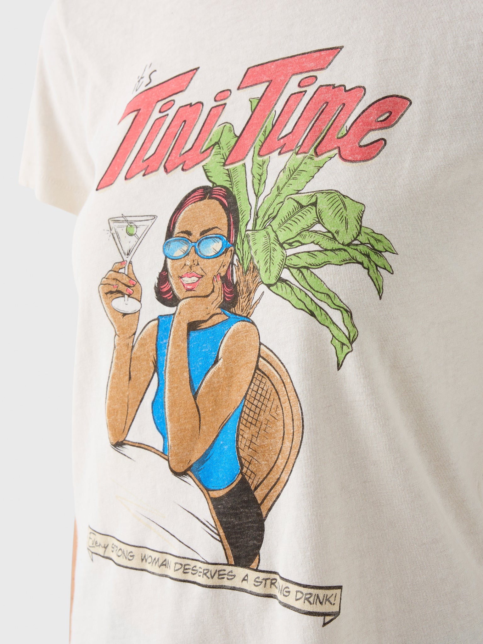 Re/Done Women's Tini Time Classic Tee - Saint Bernard