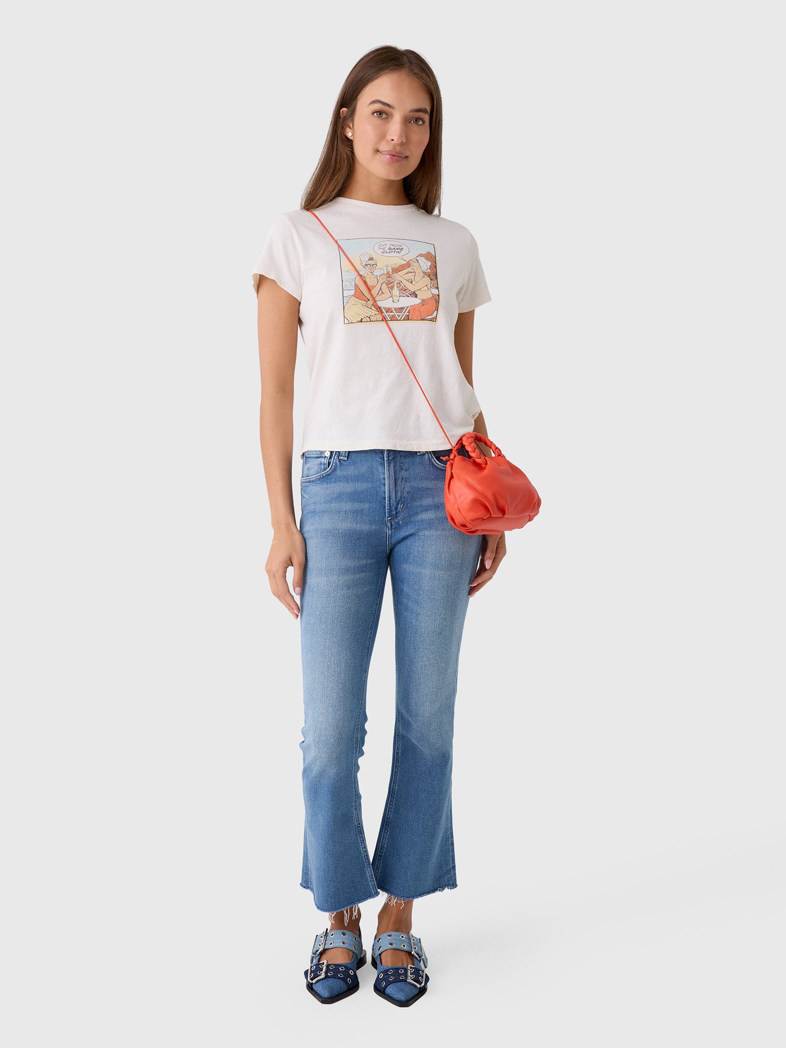 Re/Done Women's Same Cloth Classic Tee - Saint Bernard