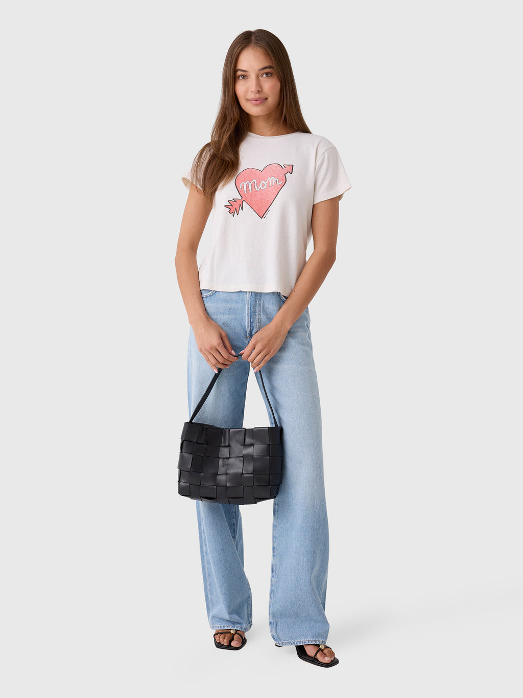 Re/Done Women's Mom Classic Tee - Saint Bernard