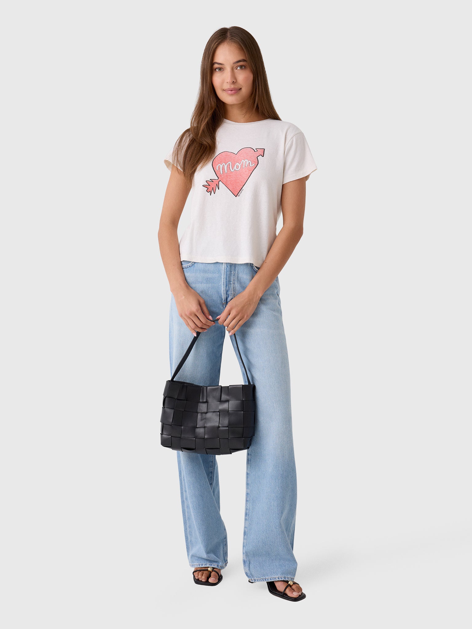 Re/Done Women's Mom Classic Tee - Saint Bernard