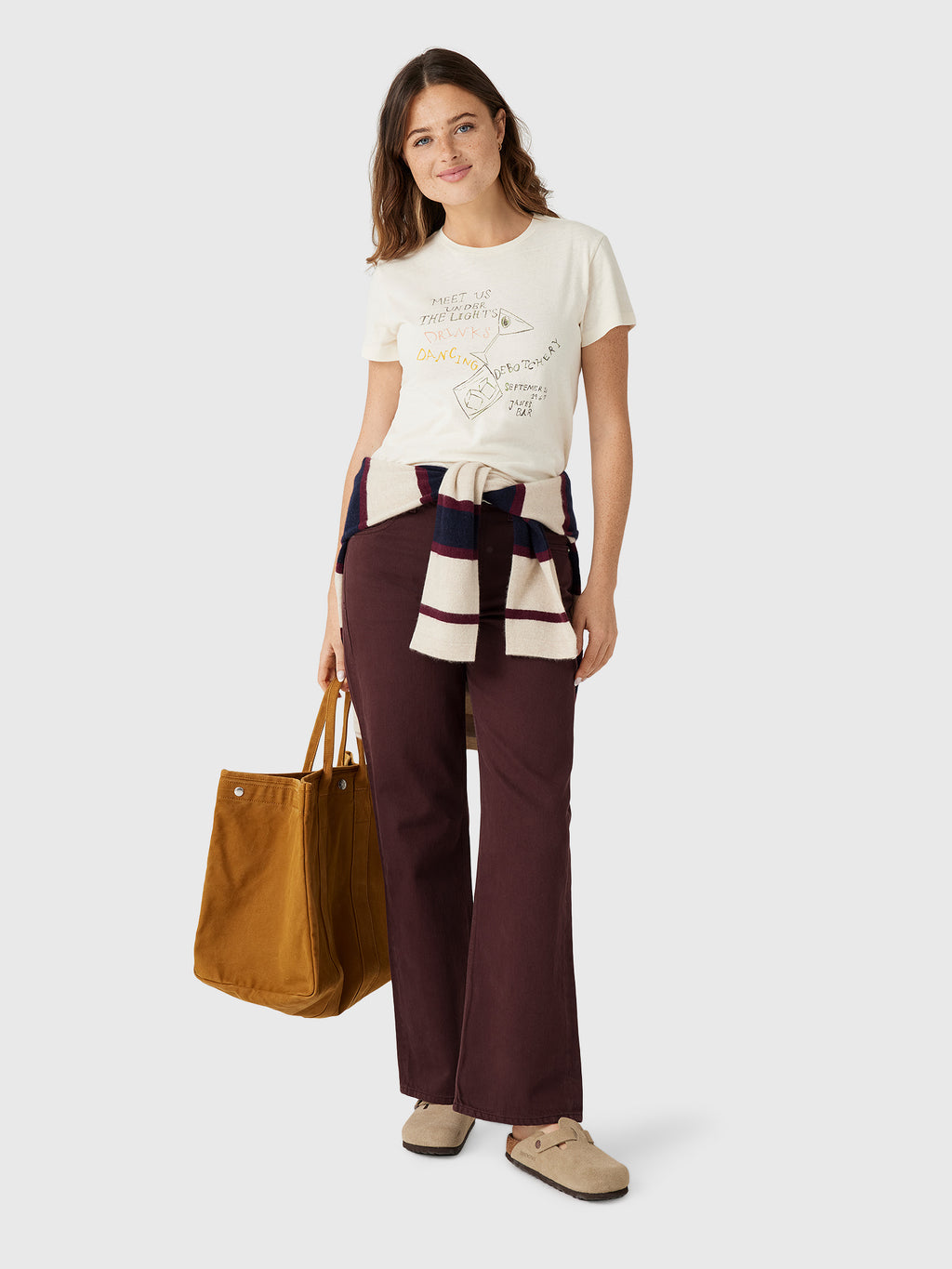 Re/Done Women's Janes Bar Classic Tee - Saint Bernard
