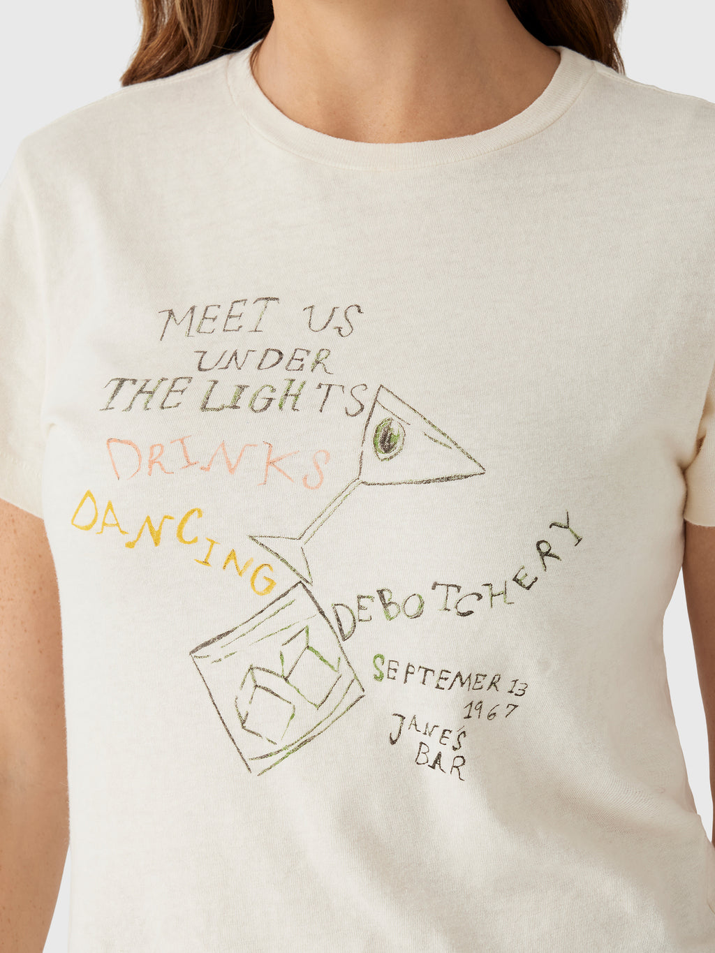 Re/Done Women's Janes Bar Classic Tee - Saint Bernard