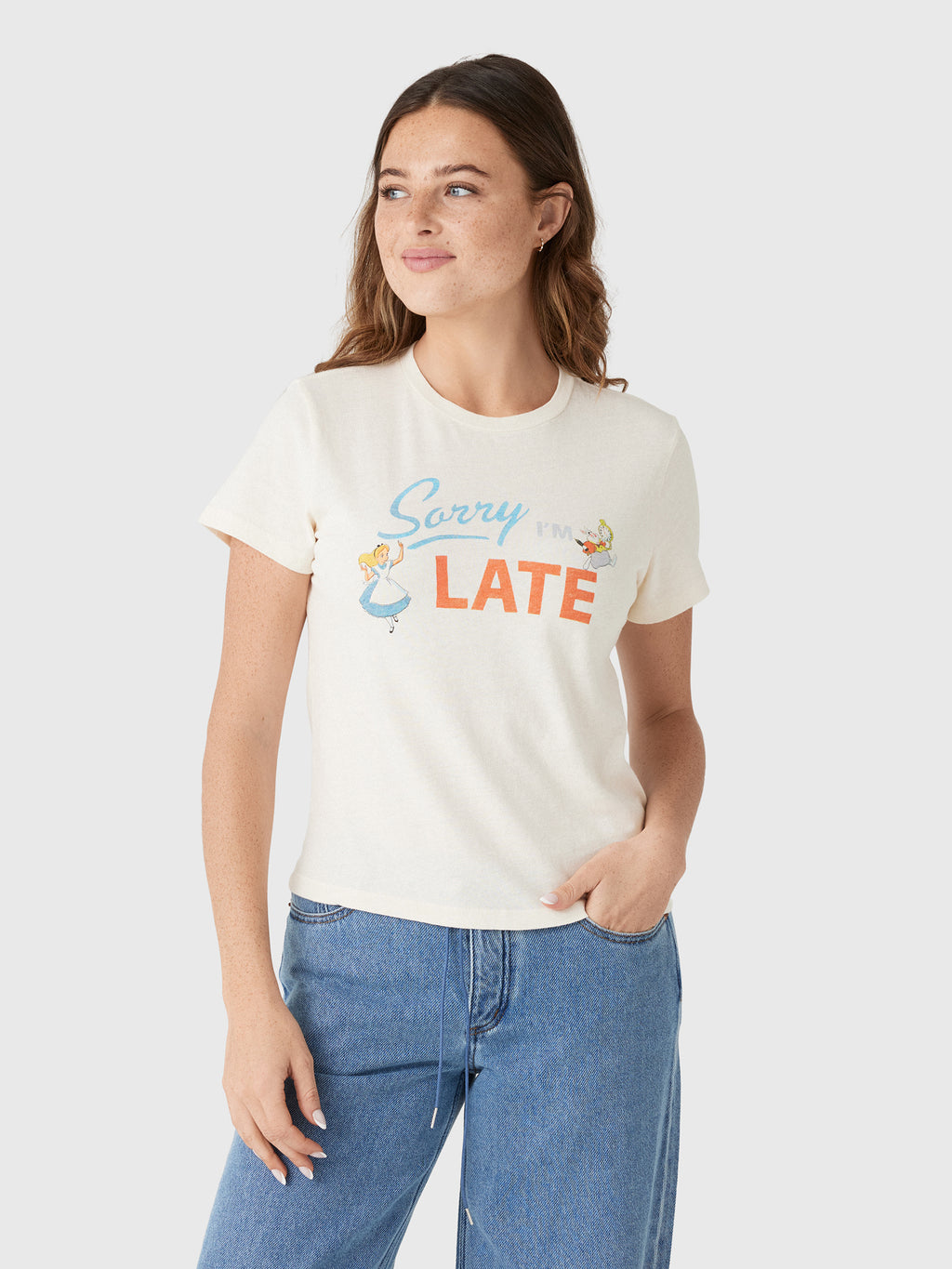 Re/Done Women's Alice Late Classic Tee - Saint Bernard