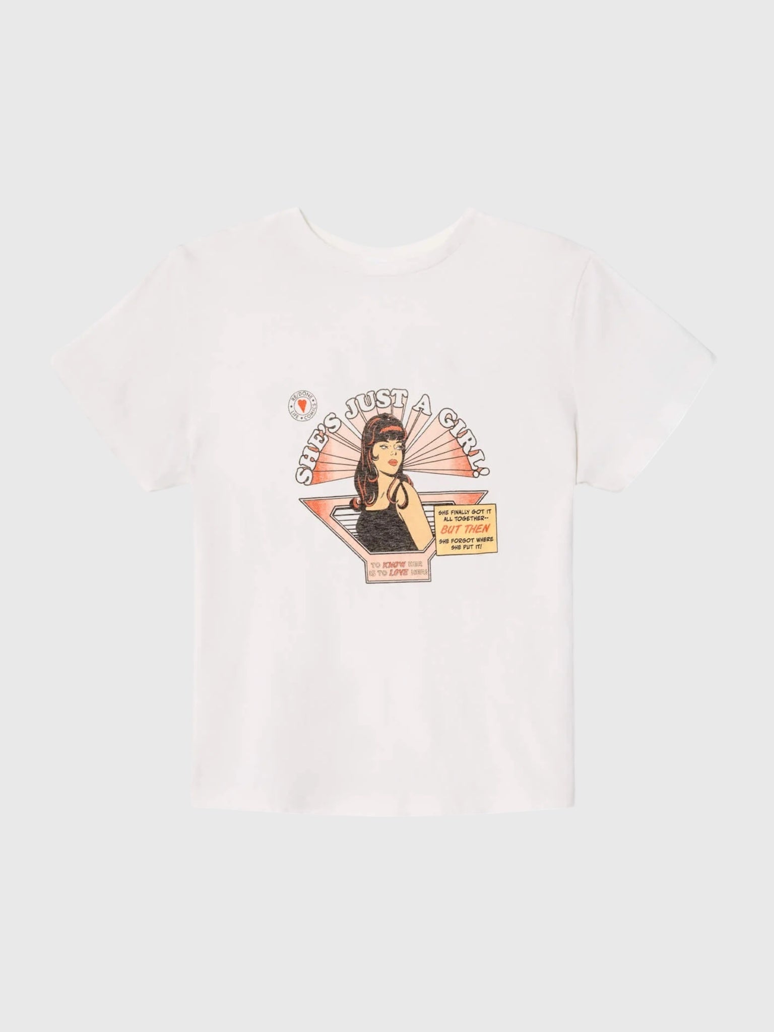 Re/Done Women's Just A Girl Classic Tee