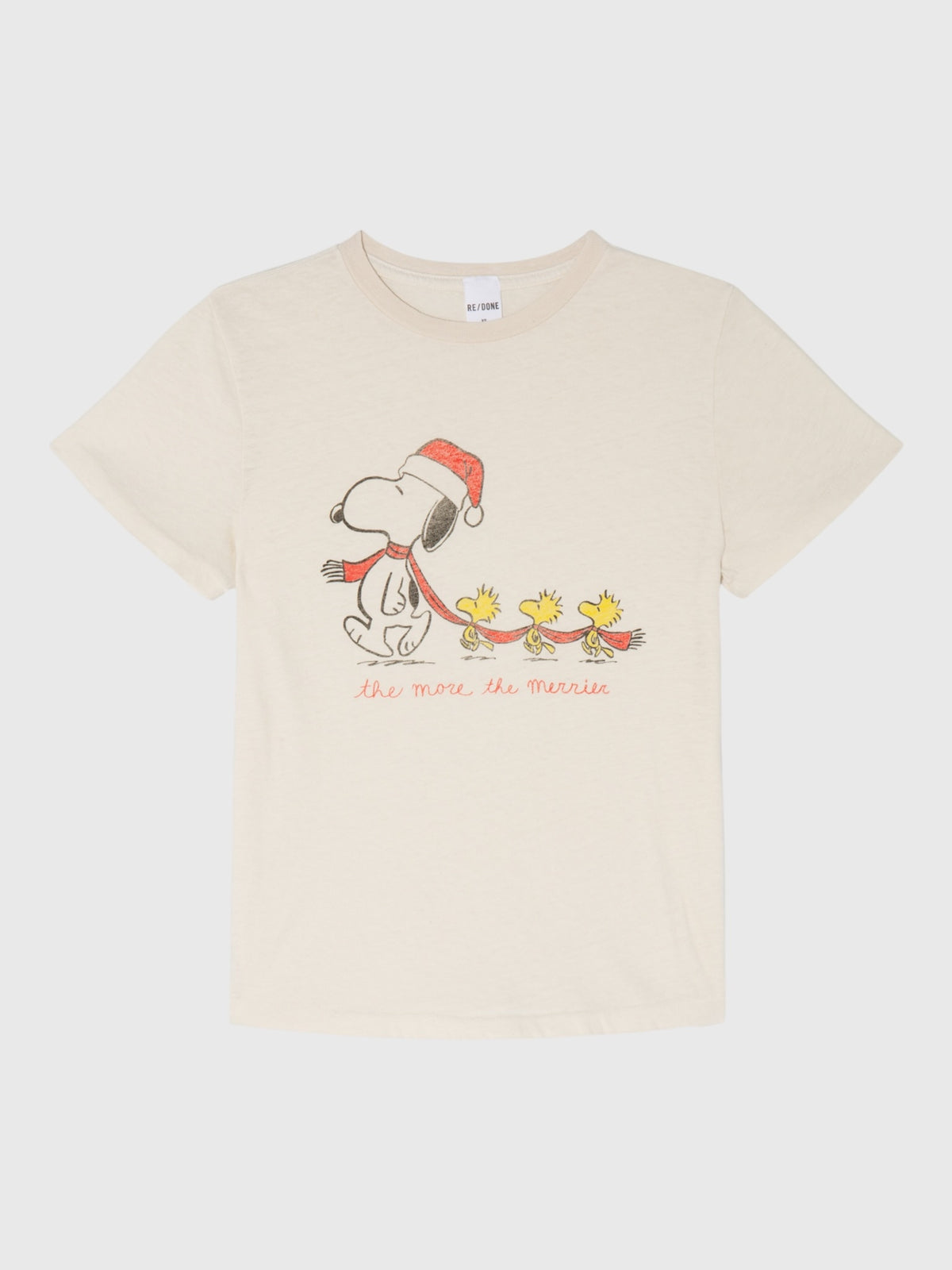 Re/Done Women's Snoopy Holiday Classic Tee - Saint Bernard