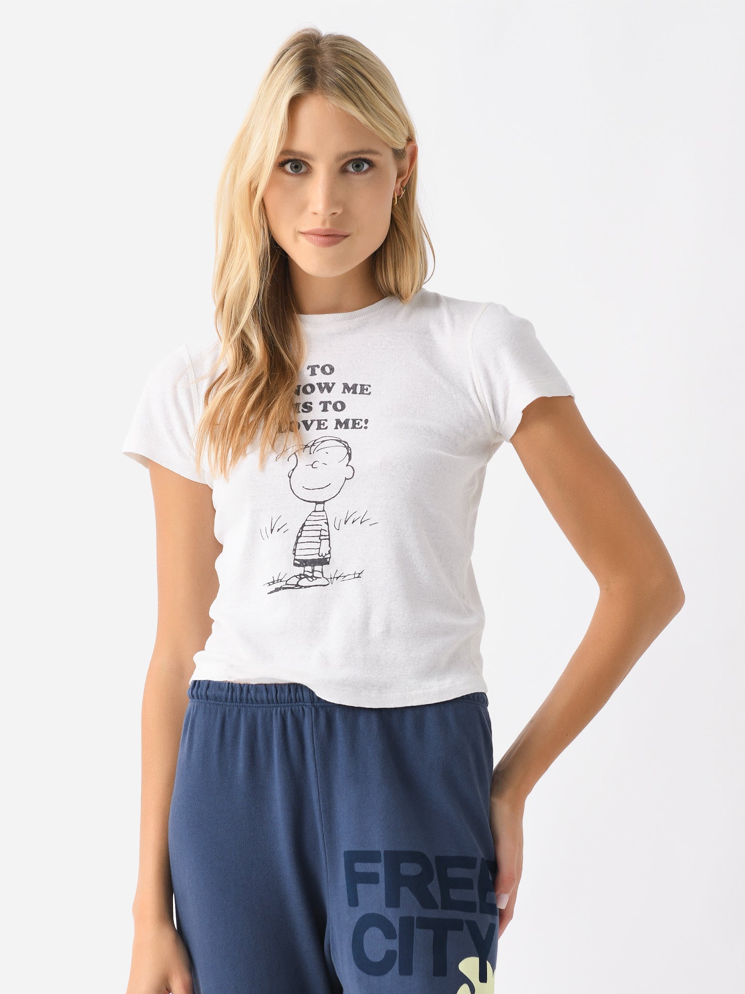 Re/Done Women's Linus 90s Baby Tee - Saint Bernard
