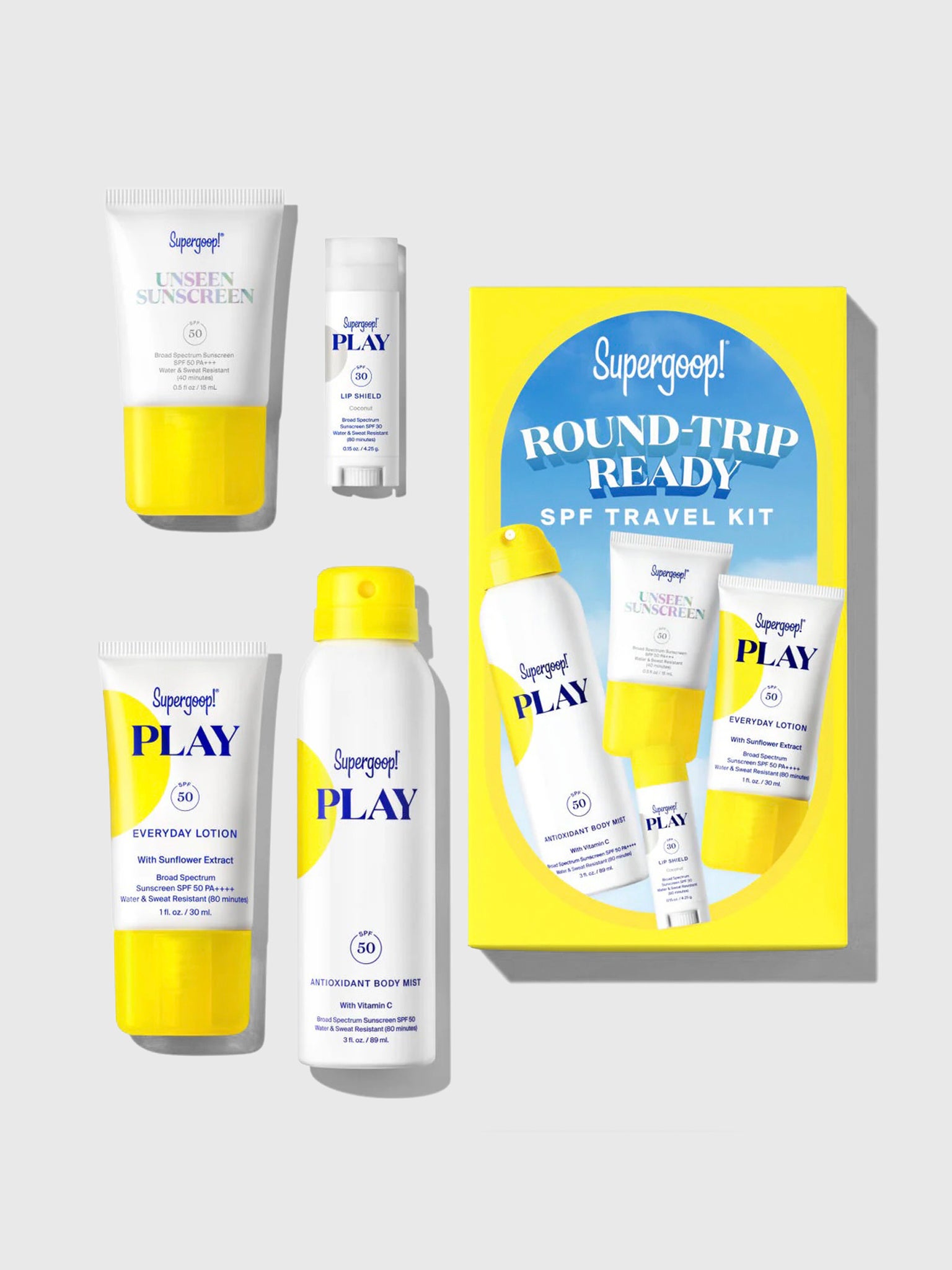 Supergoop Round Trip Ready SPF Travel Kit - Saint Bernard