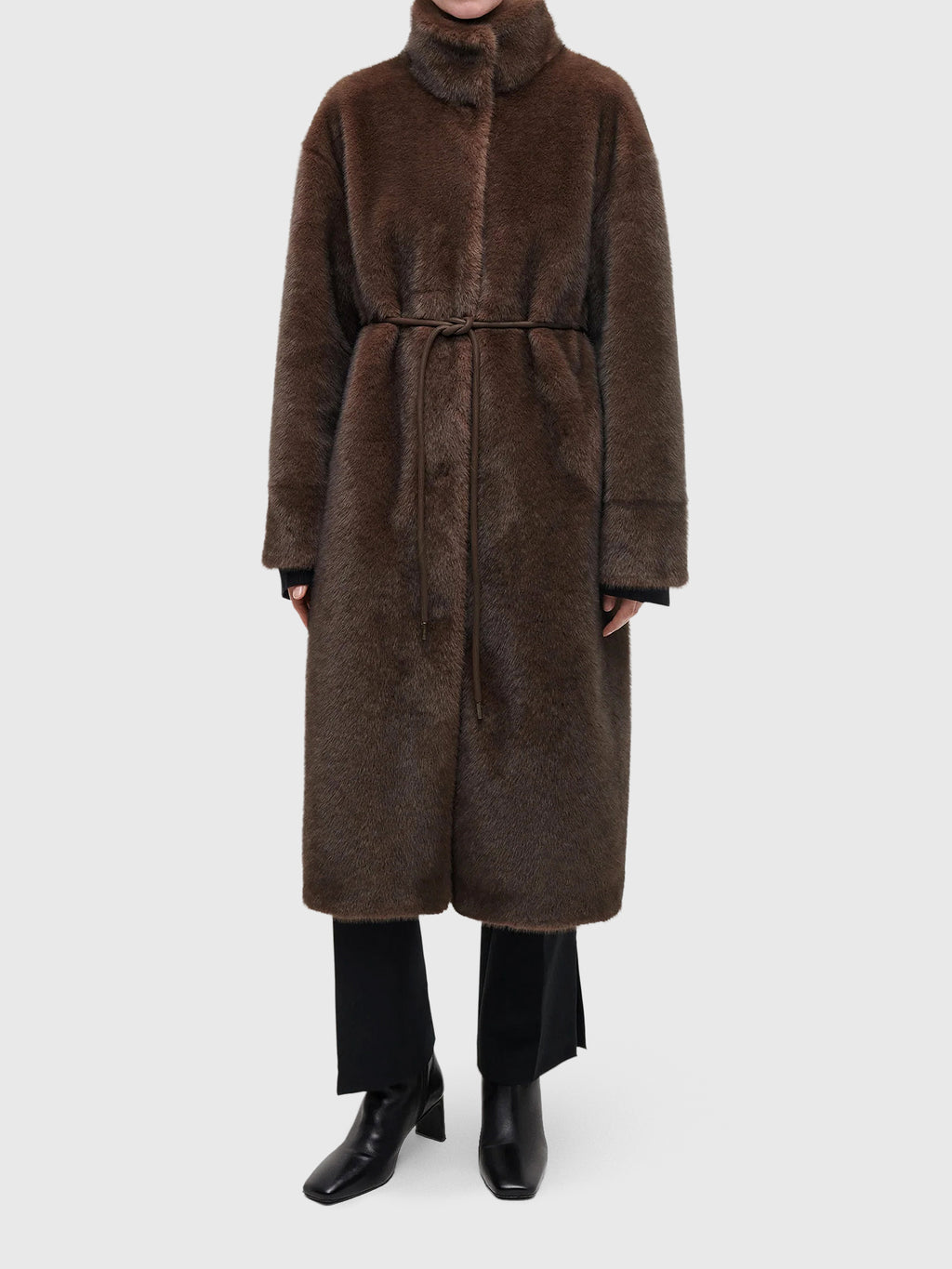 Studio AR Women's Freja Long Faux Fur Coat - Saint Bernard