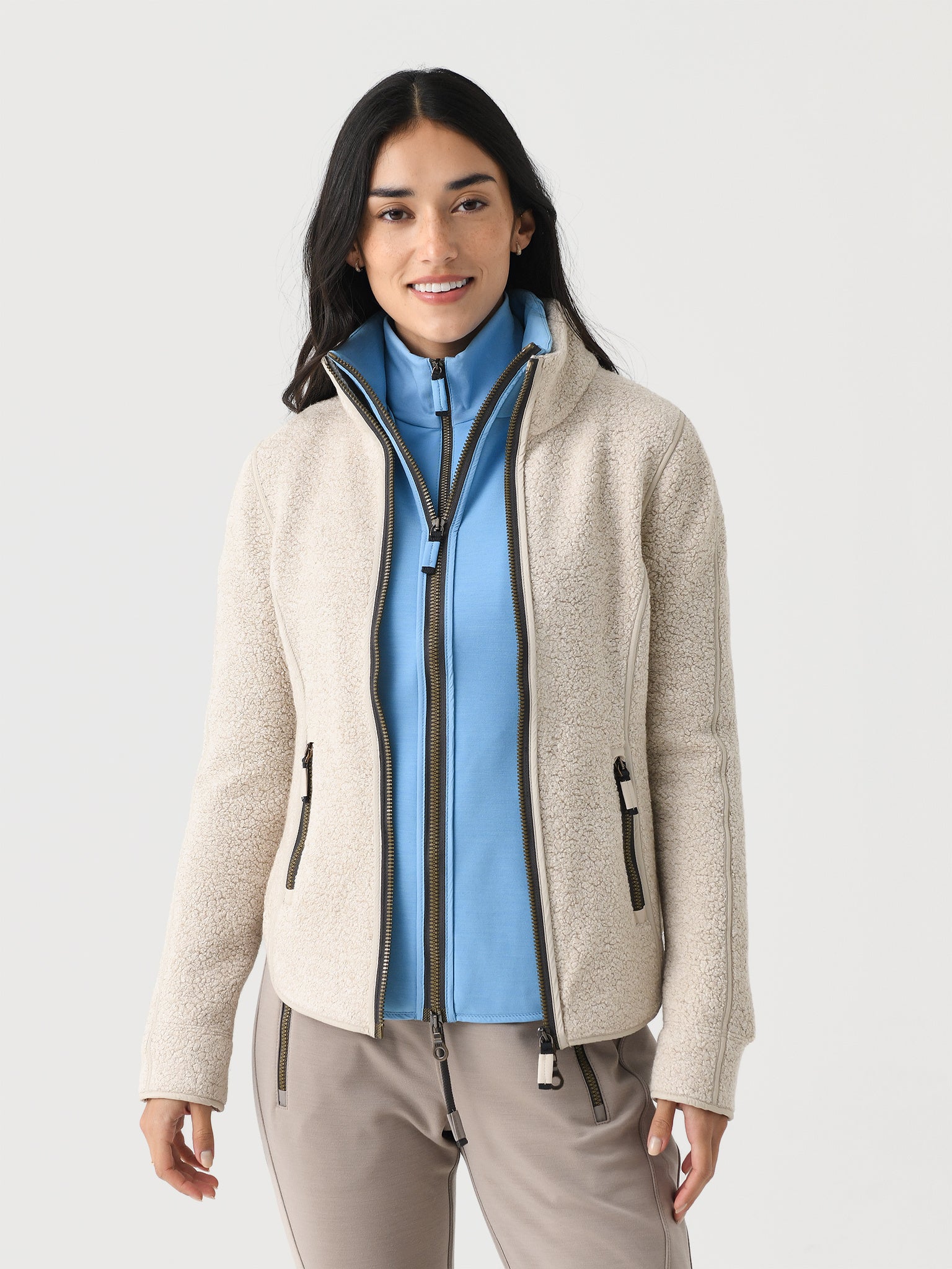 Frauenschuh Women's Wera Teddy Fleece Jacket - Saint Bernard